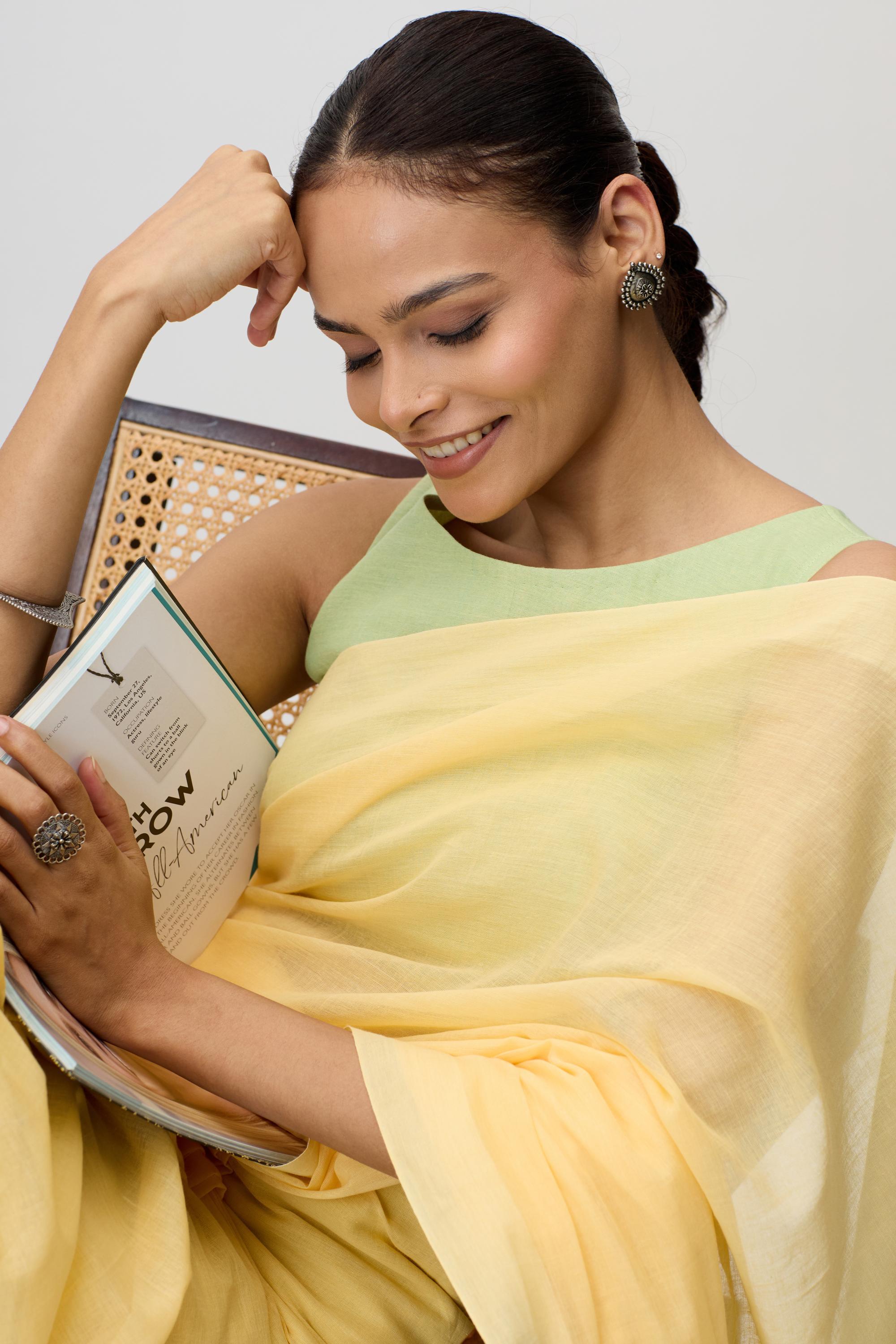 Mul Cotton sarees - handwoven saree - artisan-crafted traditional weave